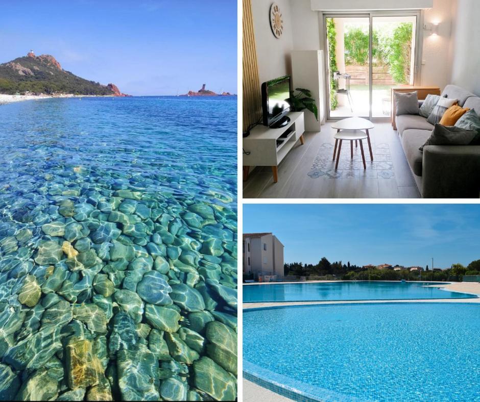 Appartement Frejus Avec Jardin, Piscine, Plage, Tennis 外观 照片